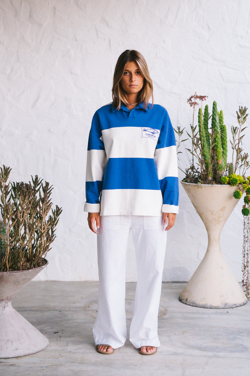 Cagica Cobalt Rugby Polo