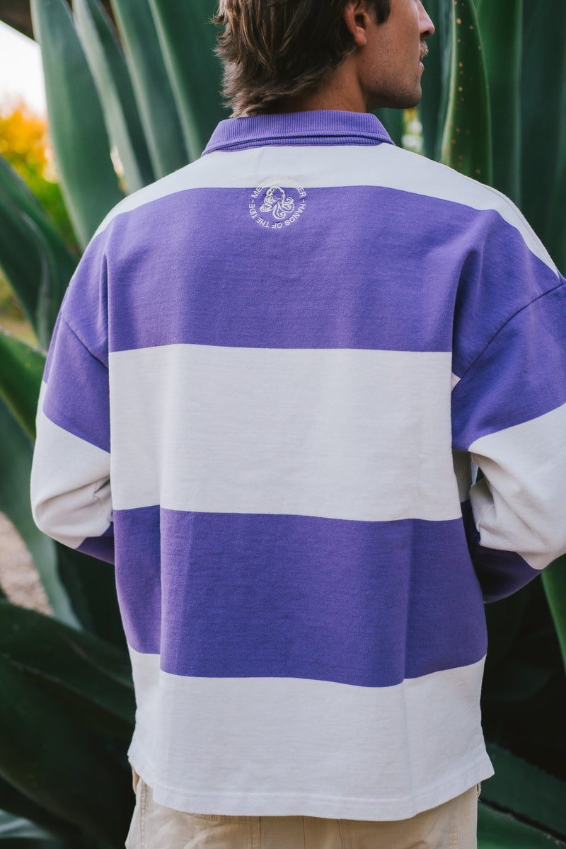 Cagica Purple Rugby Polo