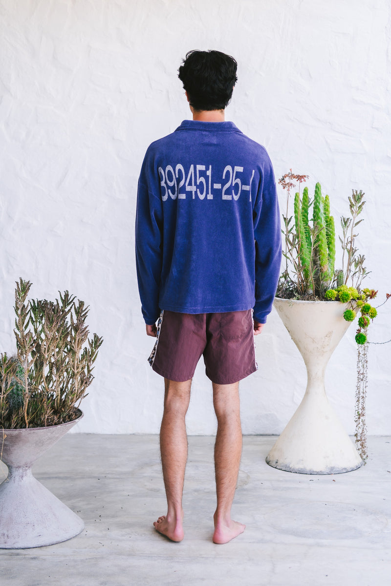 Portside Navy Terry Polo