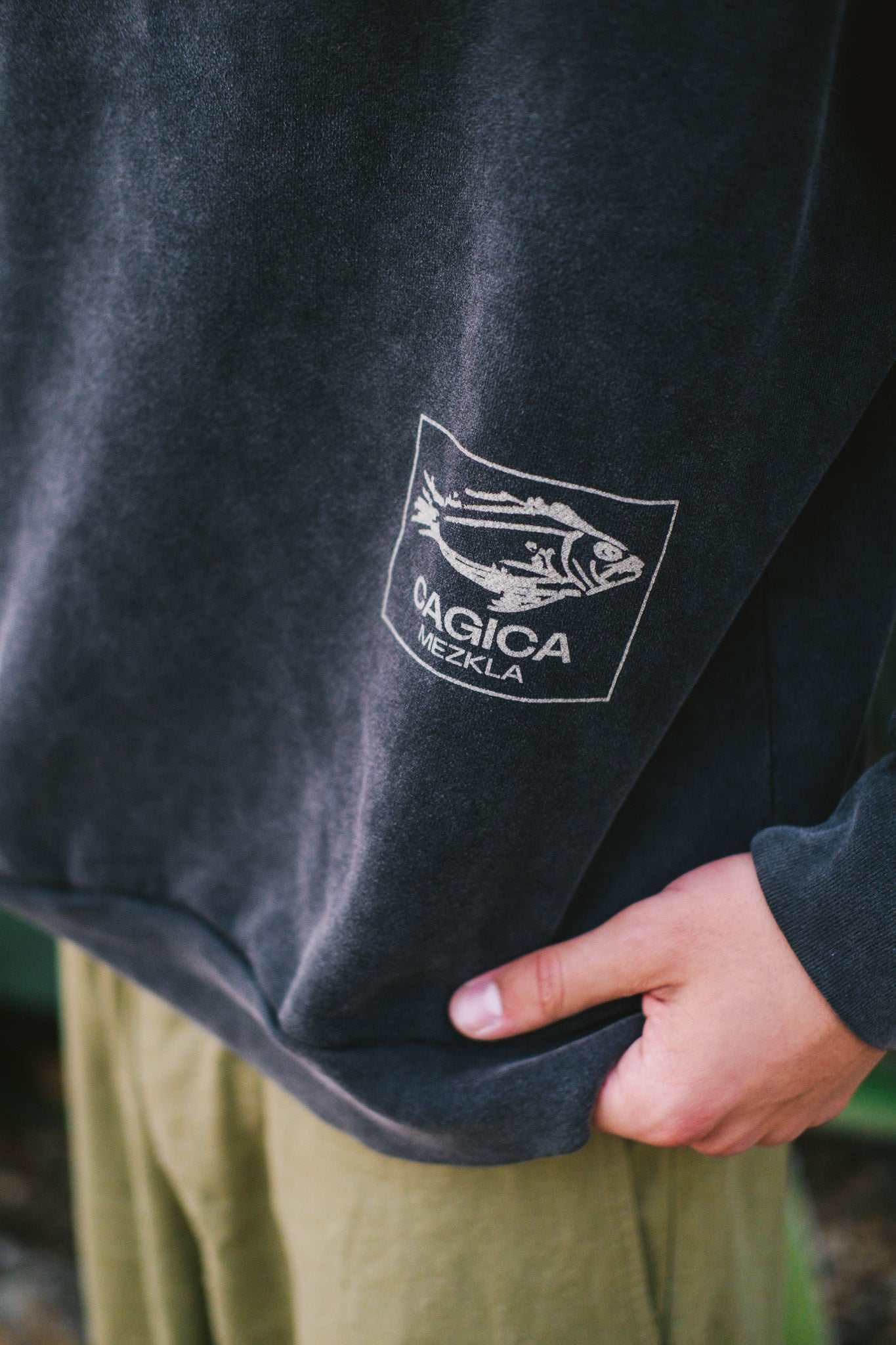 Portside Charcoal Crewneck