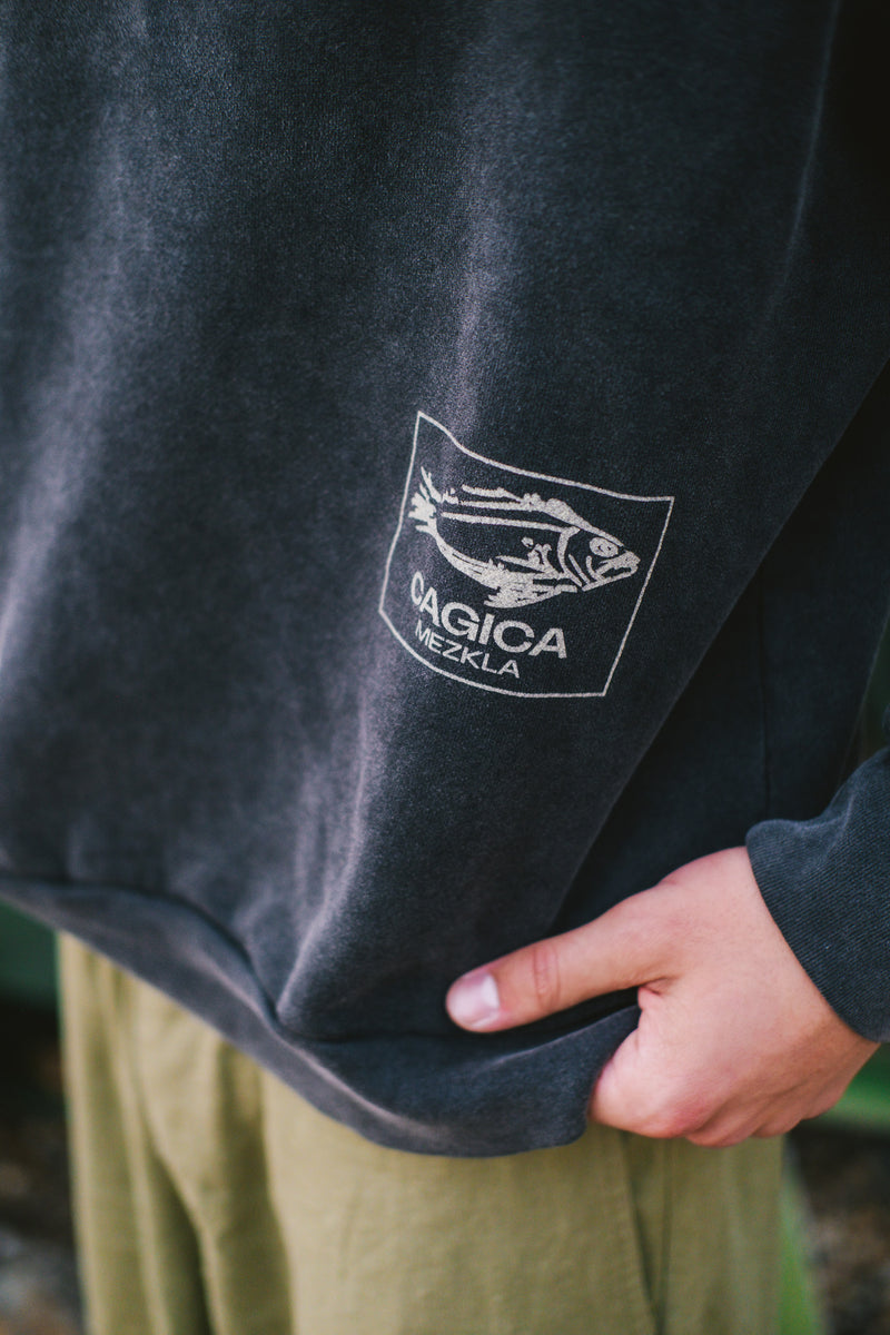 Portside Charcoal Crewneck